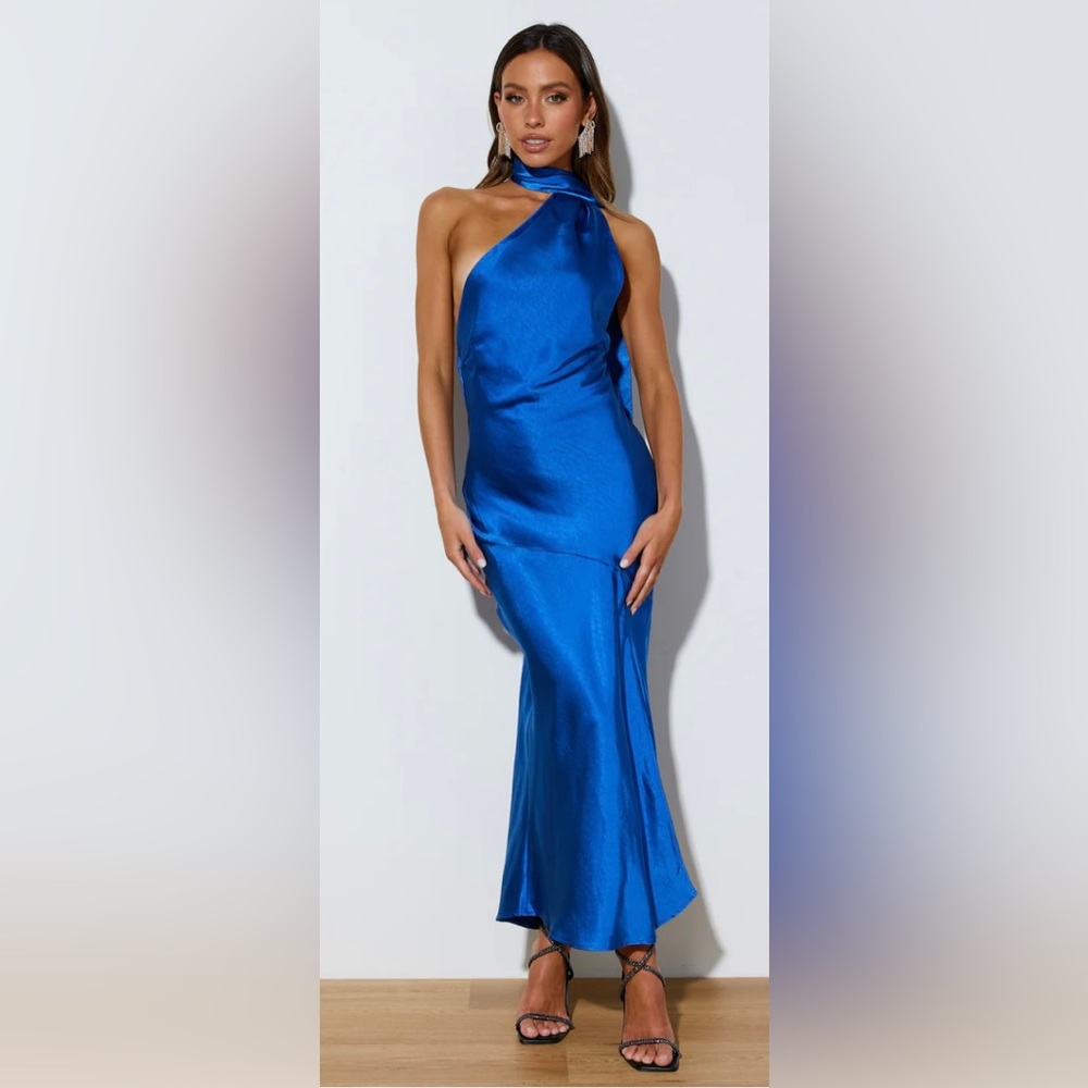 Athenian Satin Maxi Dress
